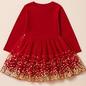 Sweet Wink Red Sequin Dress